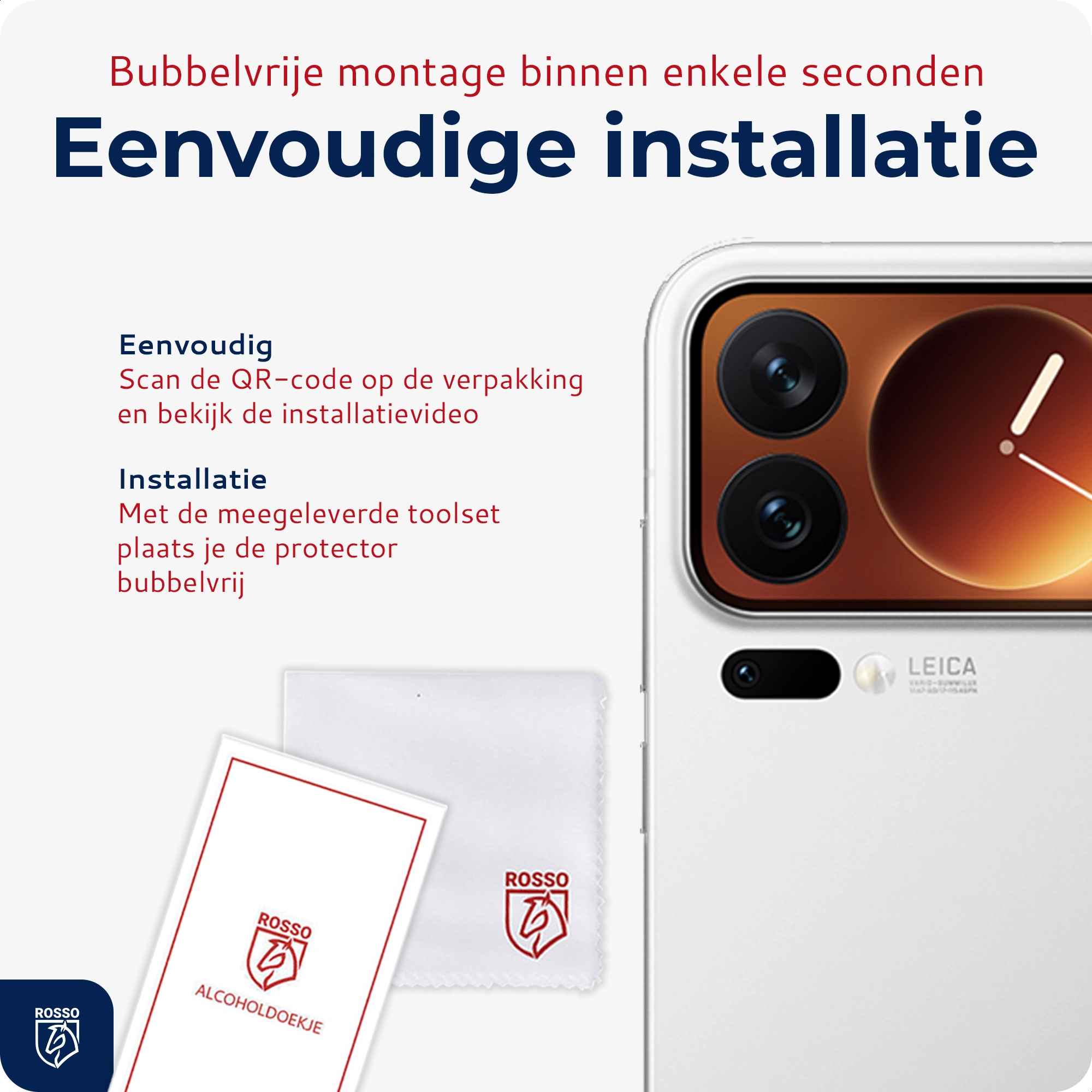 Rosso Xiaomi 17 Pro Max Camera Lens Protector Transparant afbeelding 6