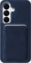 Rosso Avanti Samsung S26 Plus Hoesje Alcantara MagSafe met Wallet Blauw