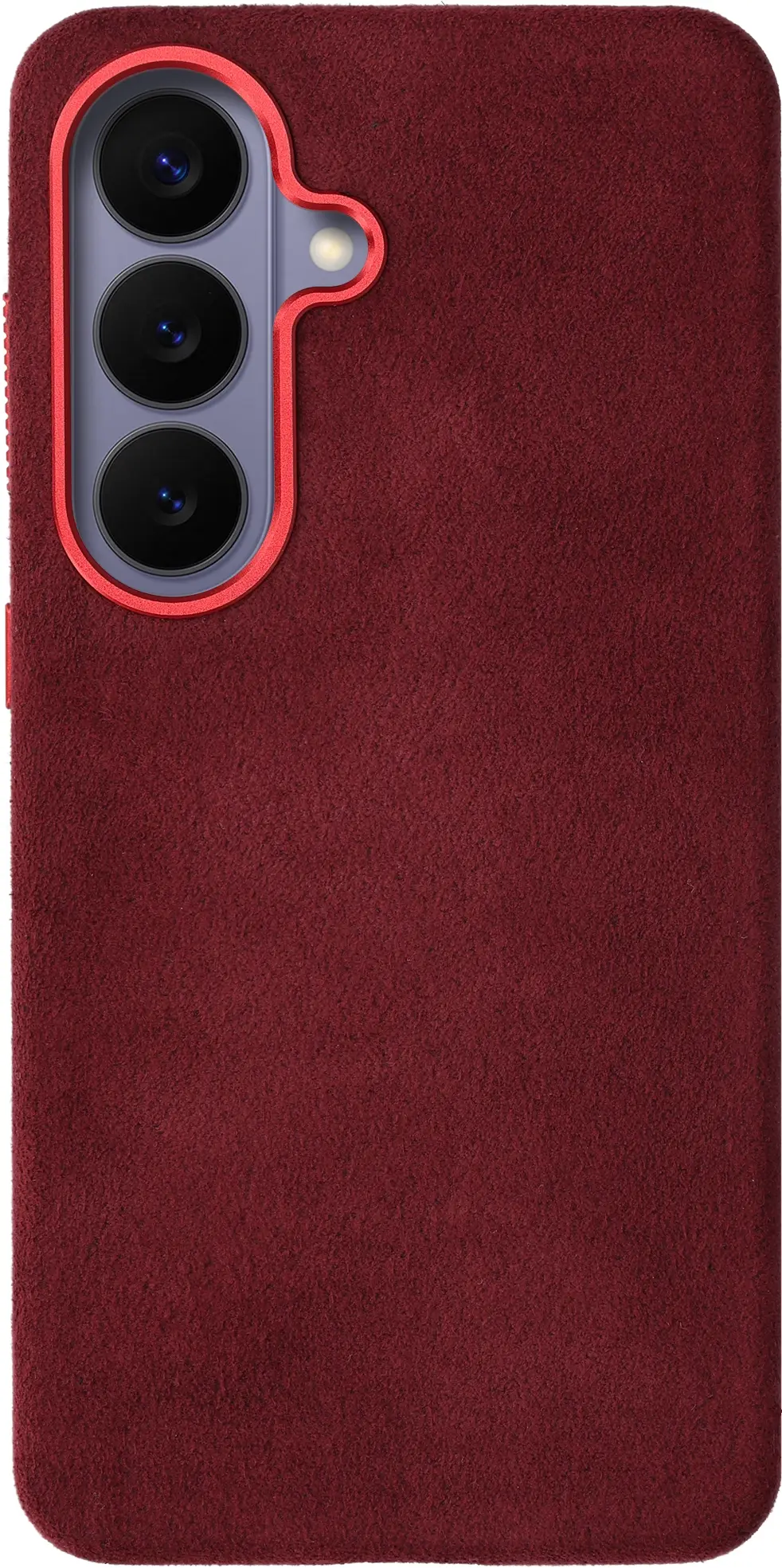 Rosso Avanti Samsung S26 Plus Hoesje Alcantara MagSafe met Wallet Burgundy afbeelding 12