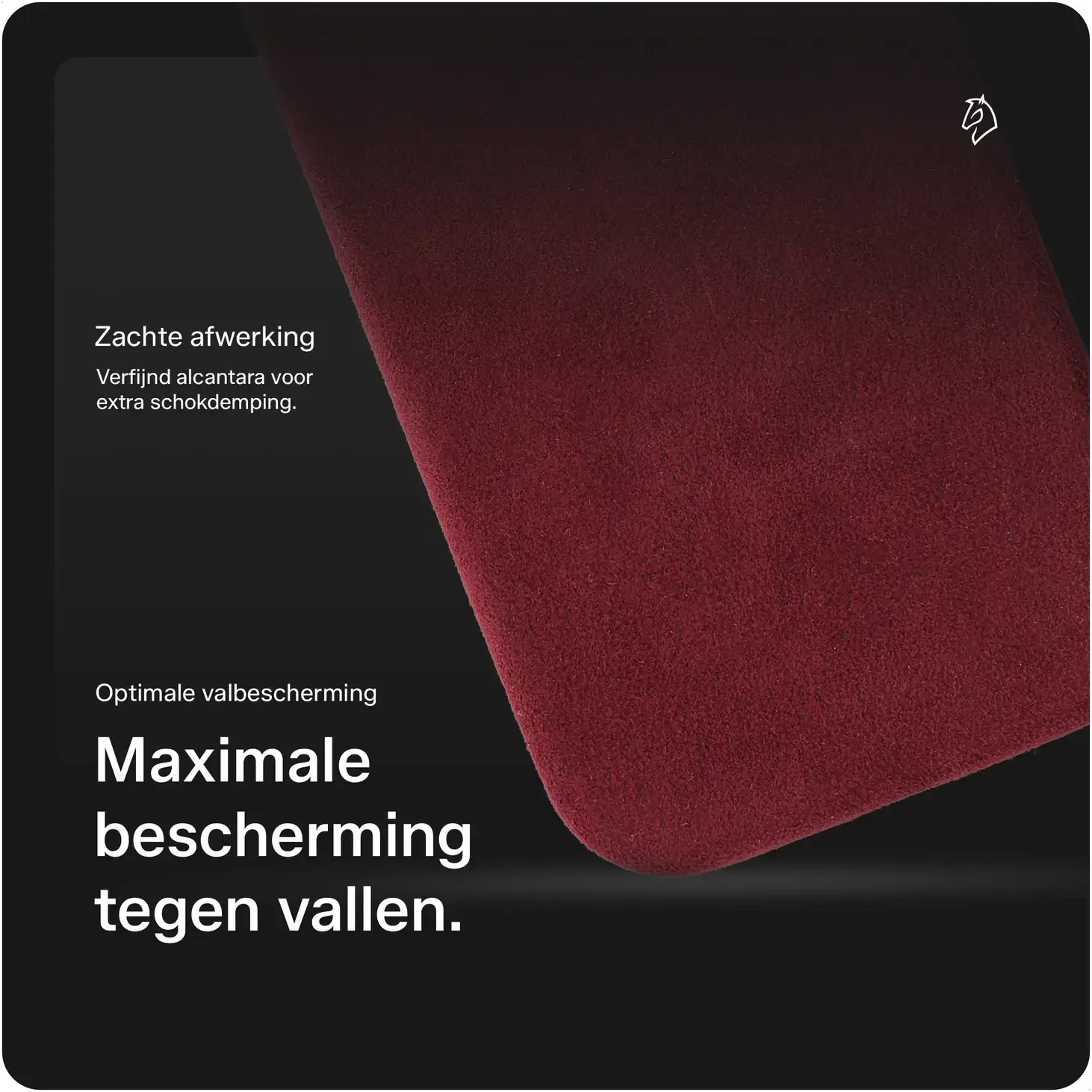 Rosso Avanti Samsung S26 Plus Hoesje Alcantara MagSafe met Wallet Burgundy afbeelding 5