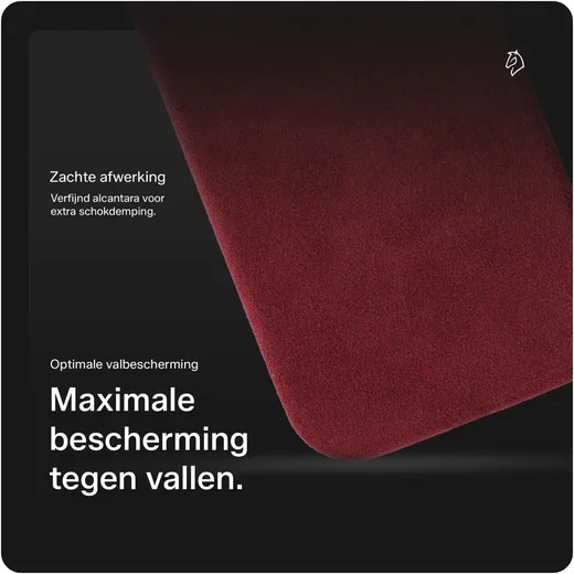 Rosso Avanti Samsung S26 Plus Hoesje Alcantara MagSafe met Wallet Burgundy afbeelding 5