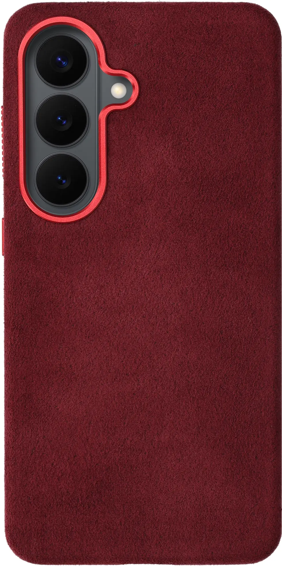 Rosso Avanti Samsung S26 Plus Hoesje Alcantara MagSafe met Wallet Burgundy afbeelding 13