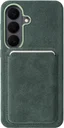 Rosso Avanti Samsung S26 Plus Hoesje Alcantara MagSafe met Wallet Groen