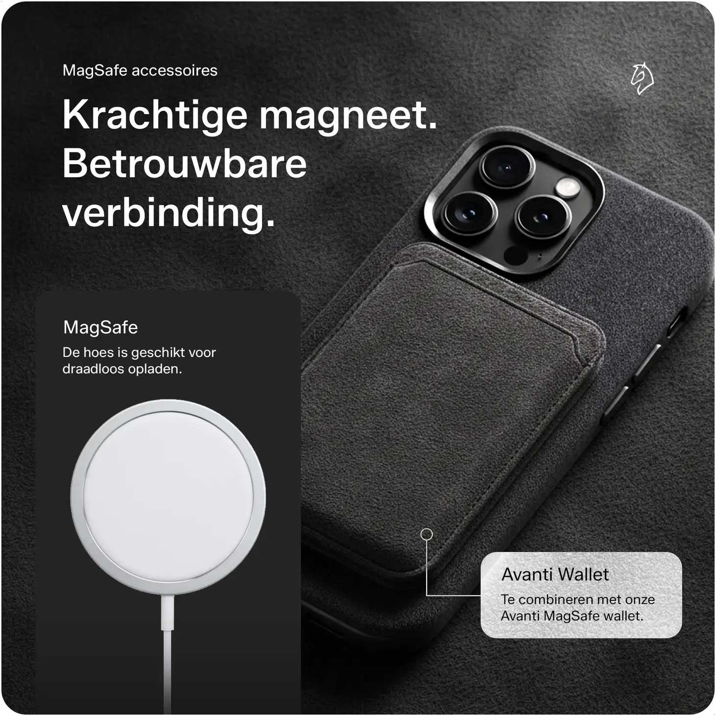Rosso Avanti Samsung S26 Ultra Hoesje Alcantara MagSafe met Wallet Grijs afbeelding 5