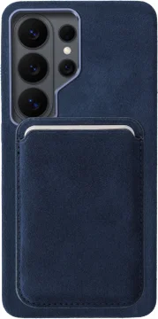 Rosso Avanti Samsung S26 Ultra Hoesje Alcantara MagSafe met Wallet Blauw