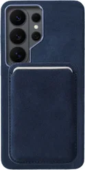 Rosso Avanti Samsung S26 Ultra Hoesje Alcantara MagSafe met Wallet Blauw afbeelding