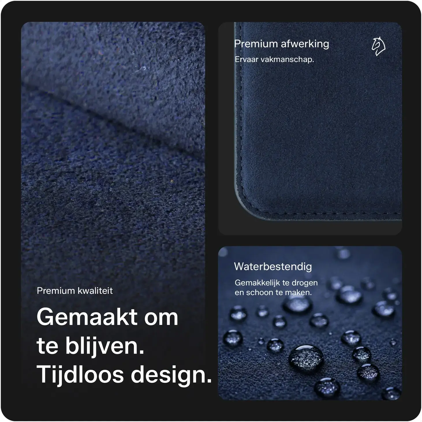 Rosso Avanti Samsung S26 Ultra Hoesje Alcantara MagSafe met Wallet Blauw afbeelding 5