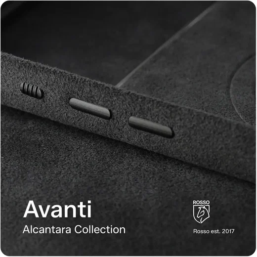 Rosso Avanti Samsung S26 Ultra Hoesje Alcantara MagSafe met Wallet Blauw afbeelding 16