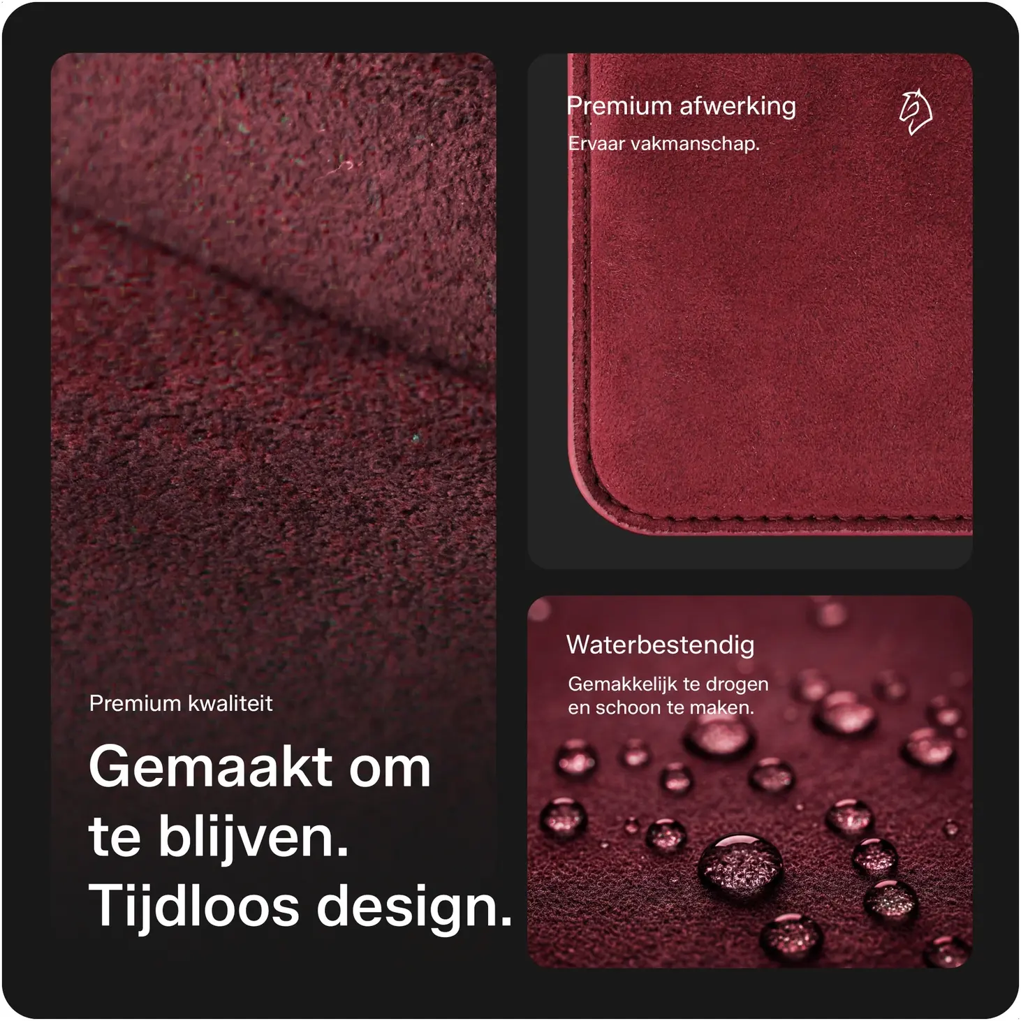 Rosso Avanti Samsung S26 Ultra Hoesje Alcantara MagSafe met Wallet Burgundy afbeelding 5