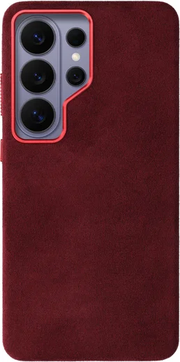Rosso Avanti Samsung S26 Ultra Hoesje Alcantara MagSafe met Wallet Burgundy afbeelding 11