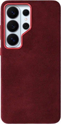 Rosso Avanti Samsung S26 Ultra Hoesje Alcantara MagSafe met Wallet Burgundy afbeelding 12