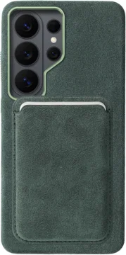 Rosso Avanti Samsung S26 Ultra Hoesje Alcantara MagSafe met Wallet Groen