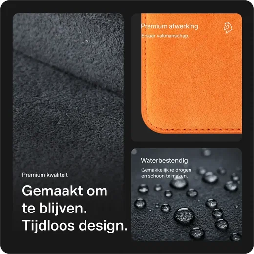 Rosso Avanti Samsung S26 Ultra Hoesje Alcantara MagSafe met Wallet Oranje afbeelding 6