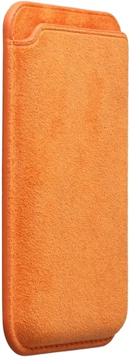 Rosso Avanti Samsung S26 Ultra Hoesje Alcantara MagSafe met Wallet Oranje afbeelding 10