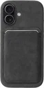 Rosso Avanti Apple iPhone 17 Hoesje Alcantara MagSafe met Wallet Grijs