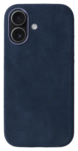 Rosso Avanti Apple iPhone 17 Hoesje Alcantara MagSafe met Wallet Blauw afbeelding 9