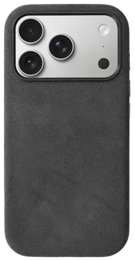 Rosso Avanti Apple iPhone 17 Pro Hoesje Alcantara MagSafe met Wallet Grijs afbeelding 10