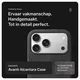 Rosso Avanti Apple iPhone 17 Pro Hoesje Alcantara MagSafe met Wallet Grijs afbeelding 2