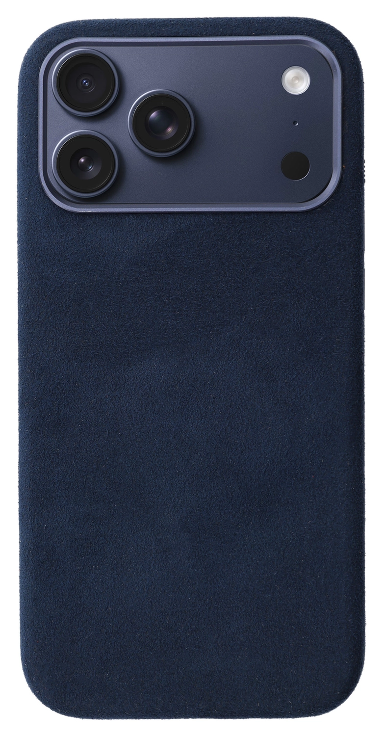 Rosso Avanti Apple iPhone 17 Pro Hoesje Alcantara MagSafe met Wallet Blauw afbeelding 9