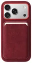 Rosso Avanti Apple iPhone 17 Pro Hoesje Alcantara MagSafe met Wallet Burgundy