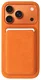 Rosso Avanti Apple iPhone 17 Pro Hoesje Alcantara MagSafe met Wallet Oranje