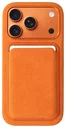 Rosso Avanti Apple iPhone 17 Pro Hoesje Alcantara MagSafe met Wallet Oranje