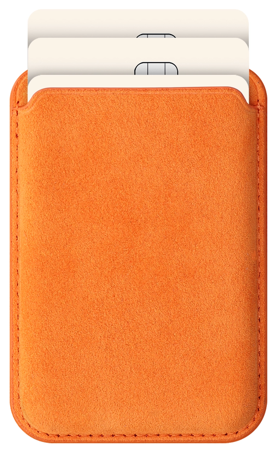 Rosso Avanti Apple iPhone 17 Pro Hoesje Alcantara MagSafe met Wallet Oranje afbeelding 12