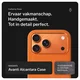 Rosso Avanti Apple iPhone 17 Pro Hoesje Alcantara MagSafe met Wallet Oranje afbeelding 2