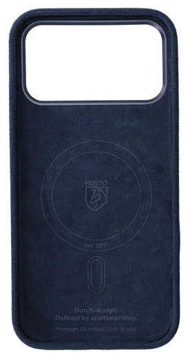 Rosso Avanti iPhone 17 Pro Max Hoesje Alcantara MagSafe met Wallet Blauw afbeelding 12