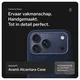 Rosso Avanti iPhone 17 Pro Max Hoesje Alcantara MagSafe met Wallet Blauw afbeelding 2