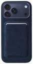 Rosso Avanti iPhone 17 Pro Max Hoesje Alcantara MagSafe met Wallet Blauw
