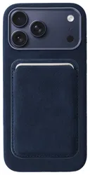 Rosso Avanti iPhone 17 Pro Max Hoesje Alcantara MagSafe met Wallet Blauw afbeelding