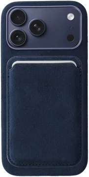 Rosso Avanti iPhone 17 Pro Max Hoesje Alcantara MagSafe met Wallet Blauw
