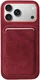 Rosso Avanti iPhone 17 Pro Max Hoesje Alcantara MagSafe met Wallet Burgundy