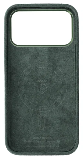 Rosso Avanti iPhone 17 Pro Max Hoesje Alcantara MagSafe met Wallet Groen afbeelding 12