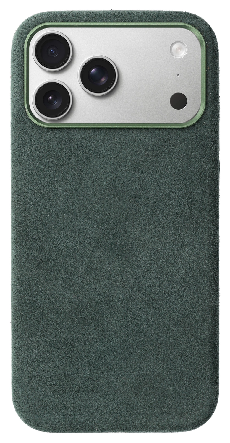 Rosso Avanti iPhone 17 Pro Max Hoesje Alcantara MagSafe met Wallet Groen afbeelding 10