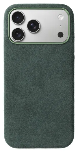Rosso Avanti iPhone 17 Pro Max Hoesje Alcantara MagSafe met Wallet Groen afbeelding 10