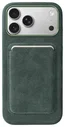 Rosso Avanti iPhone 17 Pro Max Hoesje Alcantara MagSafe met Wallet Groen