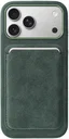 Rosso Avanti iPhone 17 Pro Max Hoesje Alcantara MagSafe met Wallet Groen