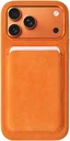 Rosso Avanti iPhone 17 Pro Max Hoesje Alcantara MagSafe met Wallet Oranje