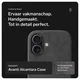 Rosso Avanti Apple iPhone 16 Hoesje Alcantara MagSafe met Wallet Grijs afbeelding 2