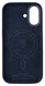 Rosso Avanti Apple iPhone 16 Hoesje Alcantara MagSafe met Wallet Blauw afbeelding 11