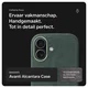 Rosso Avanti Apple iPhone 16 Hoesje Alcantara MagSafe met Wallet Groen afbeelding 2