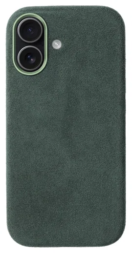 Rosso Avanti Apple iPhone 16 Hoesje Alcantara MagSafe met Wallet Groen afbeelding 9