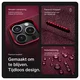 Rosso Avanti Apple iPhone 16 Pro Hoesje Alcantara MagSafe met Wallet Burgundy afbeelding 4