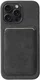 Rosso Avanti iPhone 16 Pro Max Hoesje Alcantara MagSafe met Wallet Grijs