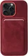 Rosso Avanti iPhone 16 Pro Max Hoesje Alcantara MagSafe met Wallet Burgundy