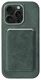 Rosso Avanti iPhone 16 Pro Max Hoesje Alcantara MagSafe met Wallet Groen