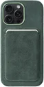 Rosso Avanti iPhone 16 Pro Max Hoesje Alcantara MagSafe met Wallet Groen