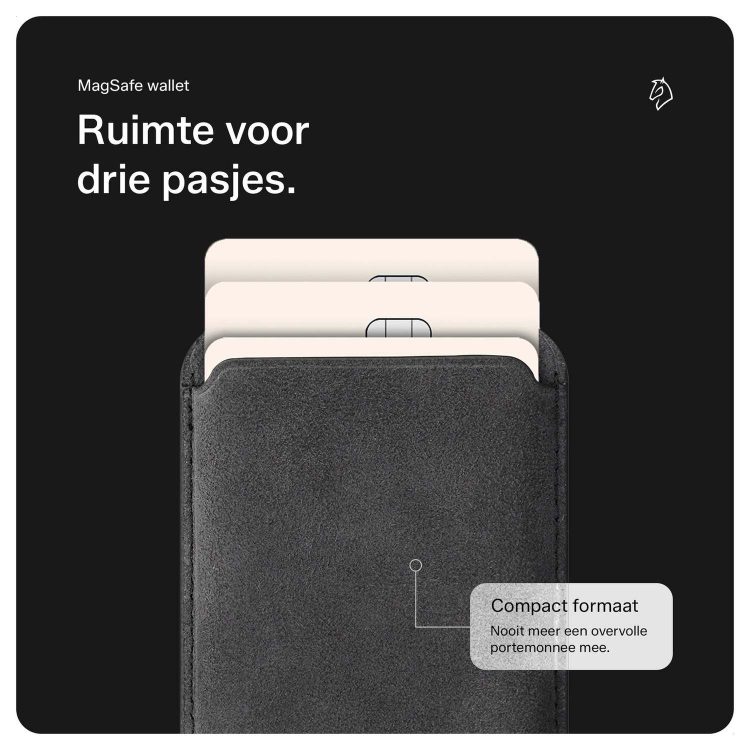 Rosso Avanti Apple iPhone 15 Hoesje Alcantara MagSafe met Wallet Grijs afbeelding 7